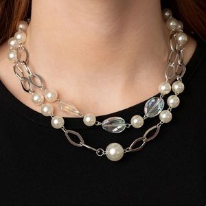 Paparazzi Fluent in Affluence Pearl Bead Necklace Set